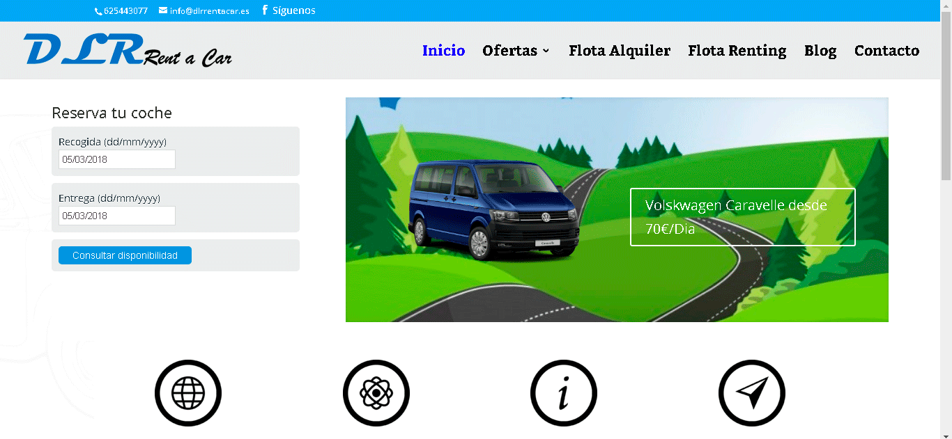 Página web Rent a Car