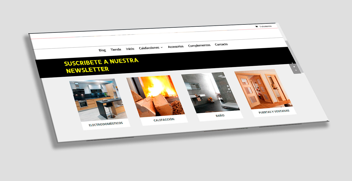 Diseño web para tienda de muebles
