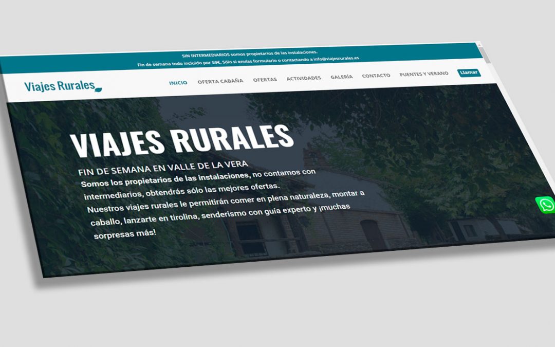 Diseño web para casas rurales