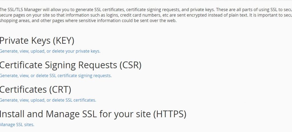 Instalar certificado ssl manual en cpanel